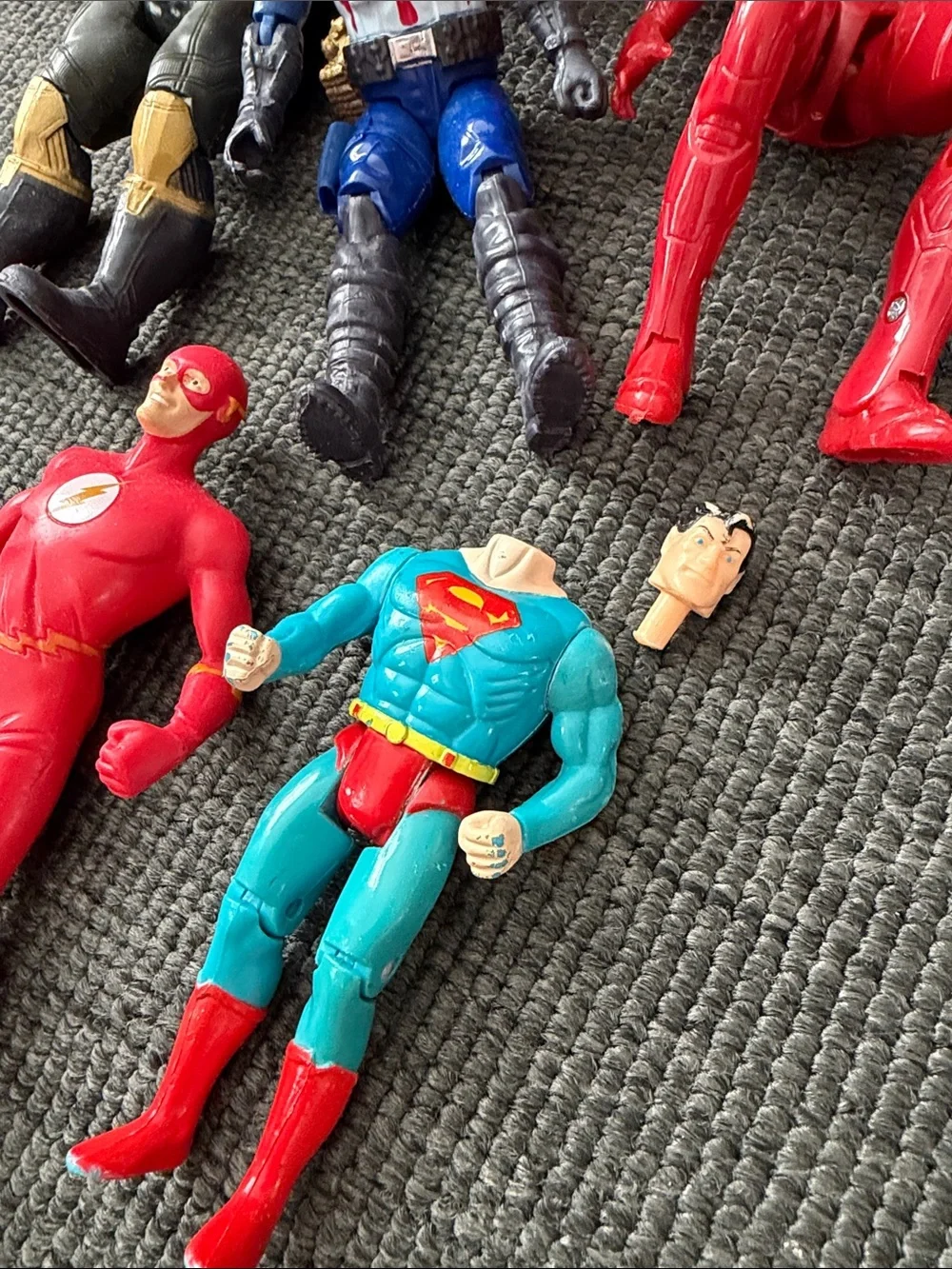 Lot of DC & Marvel Action Figures